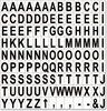 A Picture of product BVC-KT2220 MasterVision® Interchangeable Magnetic Characters,  Letters, Black, 3/4"h