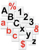 A Picture of product BVC-KT2221 MasterVision® Interchangeable Magnetic Characters,  Letters, Red, 3/4"h