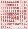 A Picture of product BVC-KT2221 MasterVision® Interchangeable Magnetic Characters,  Letters, Red, 3/4"h