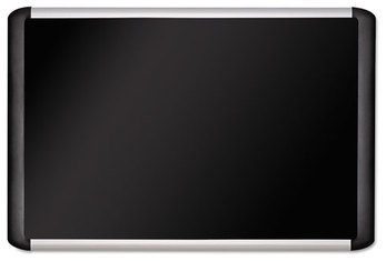 MasterVision® Soft-touch Bulletin Board,  48 x 96, Silver/Black