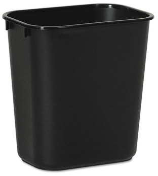 Boardwalk® Soft-Sided Wastebasket,  14qt, Plastic, Black