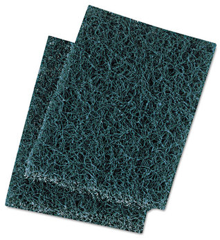 Boardwalk® Extra Heavy-Duty Scour Pad,  3 1/2 x 5, Blue/Gray, 20/Carton