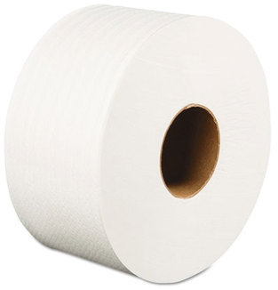 Boardwalk® Jumbo Roll Bathroom Tissue,  2-Ply, White, 3.2" x 525 ft, 12 Rolls/Carton