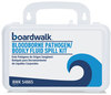 A Picture of product BWK-54865 Boardwalk® Blood Clean-Up Kit,  30 Pieces, 3" x 8" x 5", White