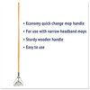 A Picture of product BWK-605 Boardwalk® Quick Change Metal Head Mop Handle,  54in Wood Handle
