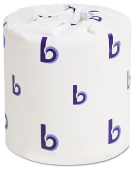 Boardwalk® Two-Ply Toilet Tissue,  White, 4 1/2 x 3 3/4 Sheet, 500 Sheets/Roll, 96 Rolls/CT