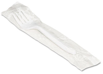Boardwalk® Mediumweight Wrapped Polypropylene Cutlery Fork. White. 1000/carton. ** Brands may vary **