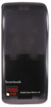 Boardwalk® Soap Dispenser,  900 mL, Smoke Black, Plastic, 5 1/2 x 4 x 12