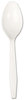 A Picture of product BWK-SPOONHW Boardwalk® Heavyweight Polystyrene Cutlery Teaspoon. White. 1000/Carton.