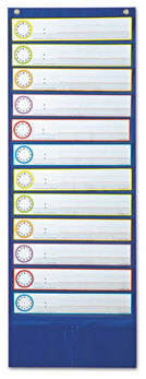 Carson-Dellosa Publishing Deluxe Scheduling Pocket Chart,  12 Pockets, 13 x 36