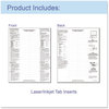 A Picture of product CLI-05550 C-Line® Sheet Protector with Index Tabs,  Assorted Color Tabs, 2", 11 x 8 1/2, 5/ST