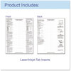 A Picture of product CLI-05557 C-Line® Sheet Protector with Index Tabs,  Heavy, Clear Tabs, 2", 11 x 8 1/2, 5/ST