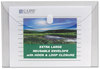 A Picture of product CLI-35107 C-Line® Reusable Poly Envelope,  Hook and Loop Closure, 9 3/8 x 13, Clear