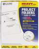 A Picture of product CLI-62127 C-Line® Poly Project Folders,  Jacket, Letter, Poly, Clear, 25/Box
