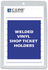 A Picture of product CLI-80058 C-Line® Clear Vinyl Shop Ticket Holder,  Both Sides Clear, 25", 5 x 8, 50/BX