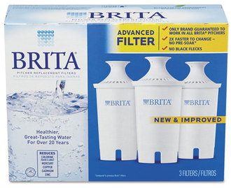 Brita® Water Filter Pitcher Advanced Replacement Filters,  3/Pack