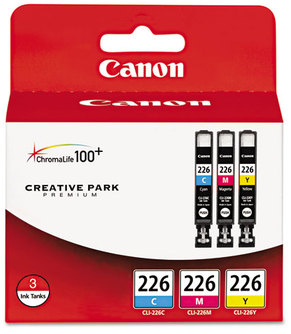 Canon® 4530B001AA-4550B001AA Ink,  Cyan/Magenta/Yellow, 3/PK