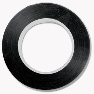 COSCO Art Tape,  Black Gloss, 1/8" x 324"