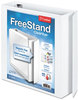 A Picture of product CRD-43120 Cardinal® FreeStand™ Easy Open® Locking Slant-D® Ring Binder,  2" Cap, 11 x 8 1/2, White
