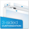 A Picture of product CRD-49120 Cardinal® ExpressLoad™ ClearVue™ Locking D-Ring Binder,  2" Cap, 11 x 8 1/2, White