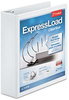 A Picture of product CRD-49120 Cardinal® ExpressLoad™ ClearVue™ Locking D-Ring Binder,  2" Cap, 11 x 8 1/2, White