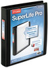 A Picture of product CRD-54661 Cardinal® SuperLife™ Pro Easy Open® ClearVue™ Locking Slant-D® Ring Binder,  1.5", 11 x 8 1/2, Black