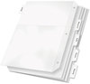 A Picture of product CRD-84010 Cardinal® Poly Ring Binder Pockets,  8-1/2 x 11, Clear, 5/Pack