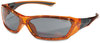 A Picture of product CRW-FF122 Crews® Forceflex™ Professional Grade Safety Glasses,  Black Frame, Gray Lens