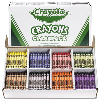 Crayola® Classpack® Crayons,  50 Each of 8 Colors, 400/Box