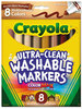 A Picture of product CYO-587801 Crayola® Multicultural Colors Washable Marker,  Conical Point, Multicultural Colors, 8/Pack