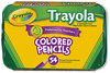 A Picture of product CYO-688054 Crayola® Pencil Trayola™ Nine-Color Set, 54-Pack,  3.3 mm, 9 Assorted Colors, 54 Pencils/Set