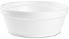 A Picture of product 193-108 Dart® Foam Container,  8 oz, White, Squat, 500/Carton