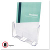 A Picture of product DEF-77001 deflecto® DocuHolder® for Countertop or Wall Mount Use,  9-1/4w x 3-3/4d x 10-3/4, Clear