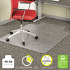 A Picture of product DEF-CM11232 deflecto® EconoMat® Occasional Use Chair Mat for Commercial Low Pile Carpeting,  45 x 53 w/Lip, Clear