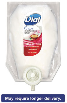 Dial® Extra Dry 7-Day Moisturizing Lotion with Shea Butter,  15 oz Refill, 6/Carton
