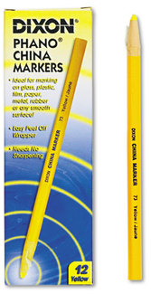 Dixon® China Marker,  Yellow, Dozen