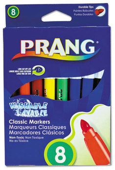 Prang® Washable Marker,  Eight Assorted Colors, 8/Set
