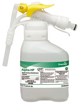 Diversey™ Alpha-HP® Multi-Surface Disinfectant Cleaner,  Citrus Scent, 1.5L Spray Bottle UOM