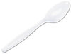 A Picture of product DXE-TH217 Dixie® Plastic Cutlery,  Heavyweight Teaspoons, White, 1000/Carton