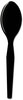 A Picture of product DXE-TM517 Dixie® Plastic Cutlery,  Heavy Mediumweight Teaspoons, Black, 1000/Carton