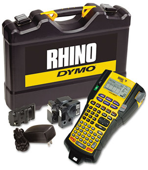 DYMO® Rhino 5200 Industrial Label Maker Kit,  5 Lines, 4 9/10w x 9 1/5d x 2 1/2h