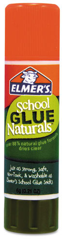 Elmer's Extra-Strength School Glue Sticks, 0.21 oz, Dries Clear, 30/Pack