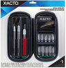 A Picture of product EPI-X5285 X-ACTO® Knife Set,  3 Knives, 10 Blades, Carrying Case