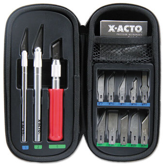 X-ACTO® Knife Set,  3 Knives, 10 Blades, Carrying Case
