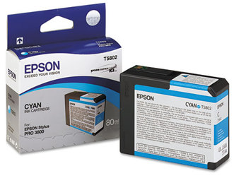 Epson® T580100 - T582000 Ink,  Cyan