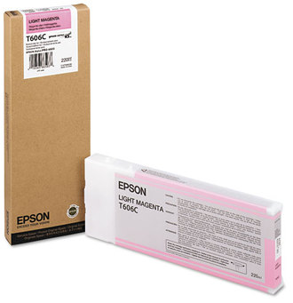 Epson® T606B00, T606C00 Inkjet Cartridge,  Light Magenta