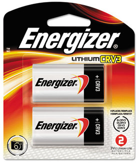 Energizer® Photo Lithium Batteries,  CRV3, 3V, 2/Pack