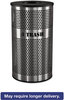 A Picture of product EXC-VCT33PERFS Ex-Cell Stainless Steel Trash Receptacle,  33gal, Stainless Steel
