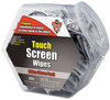 A Picture of product FAL-DMHJ Dust-Off® Touch Screen Wipes,  5 x 6, 200 Individual Foil Packets