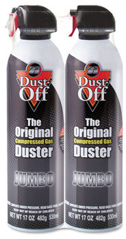 Dust-Off® Disposable Compressed Gas Duster,  17 oz Cans, 2/Pack